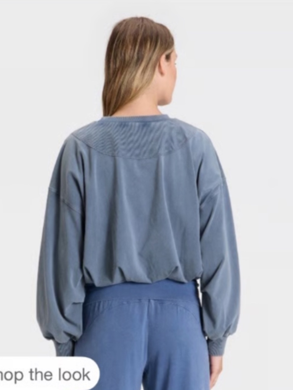 Bubble Hem Long Sleeve Top - Picture 7 of 8